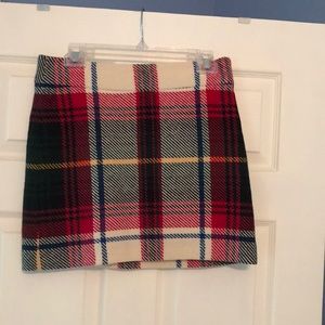 COPY - Short wool plaid skirt